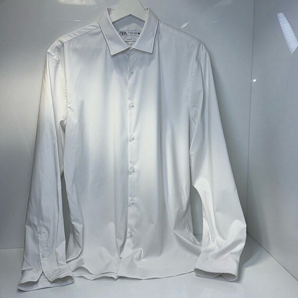 ZARA MEN’S LONG SLEEVE SHIRT SIZE L SLIM FIT